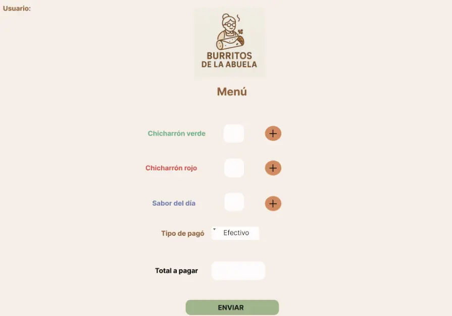 Order on Burritos Web
